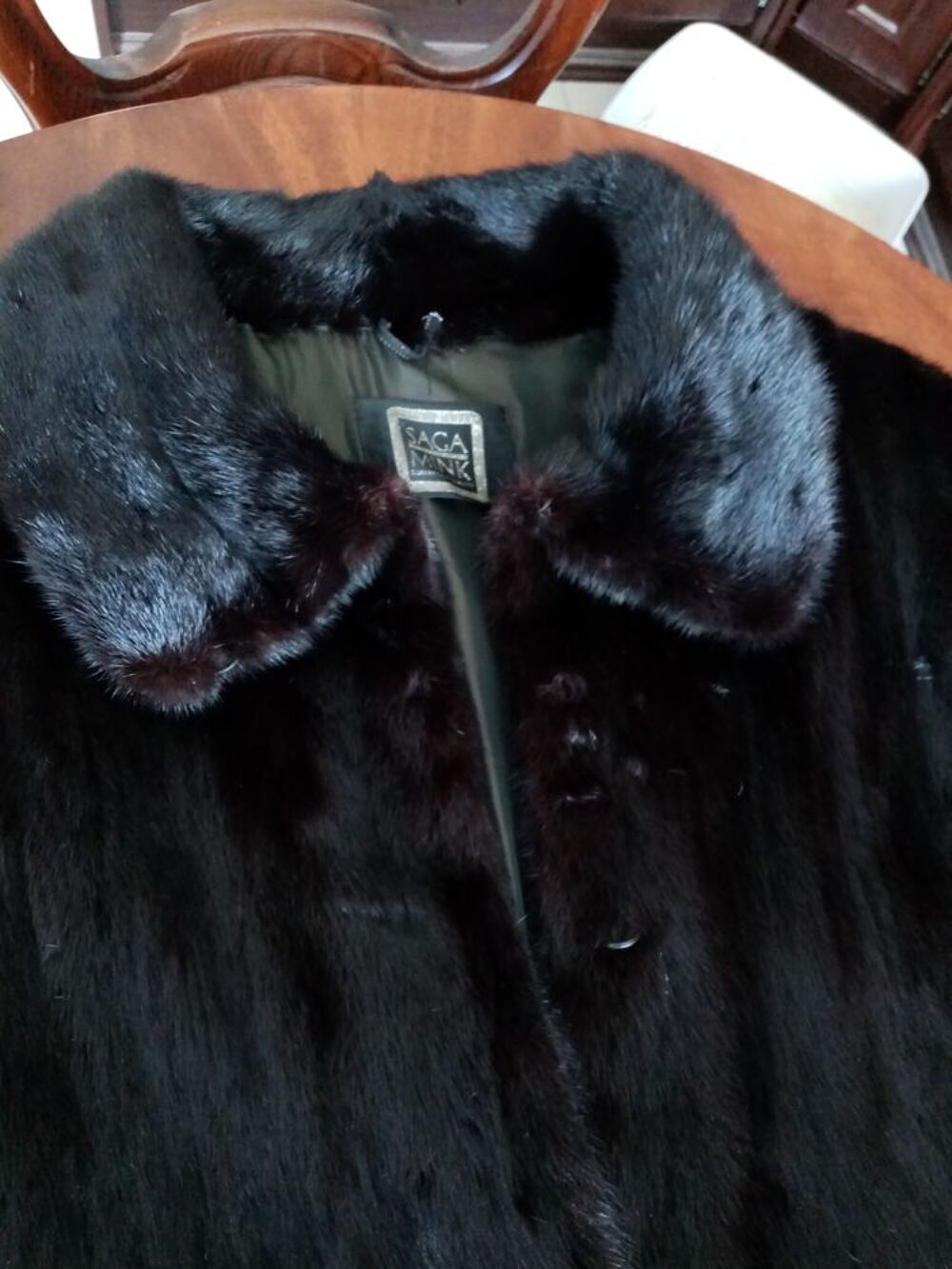 Manteau de fourrure (vison noir) Vêtements