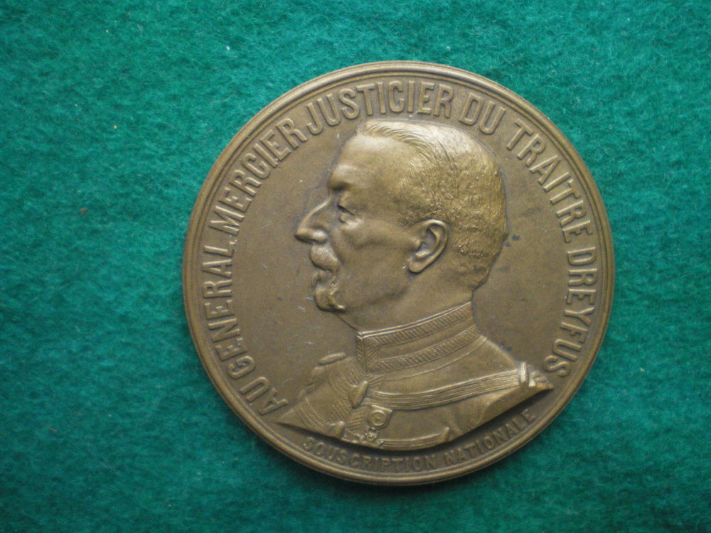 M&eacute;daille du G&eacute;n&eacute;ral MERCIER - Proc&egrave;s DREYFUS. 