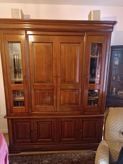 Buffet Louis Philippe en merisier 2 corps 500 Romainville (93)
