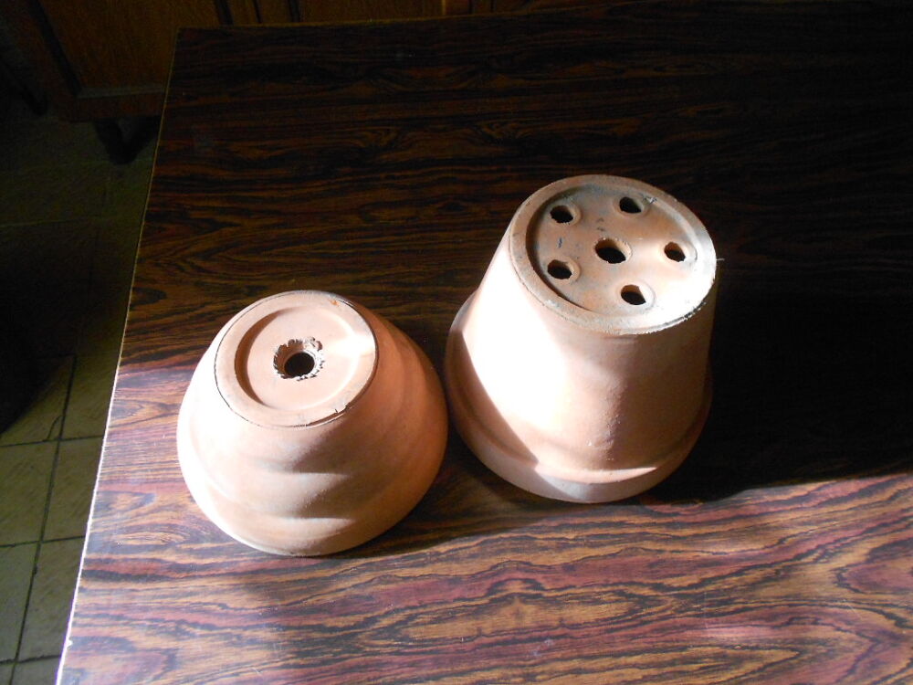 2 POTS EN TERRE CUITE Jardin