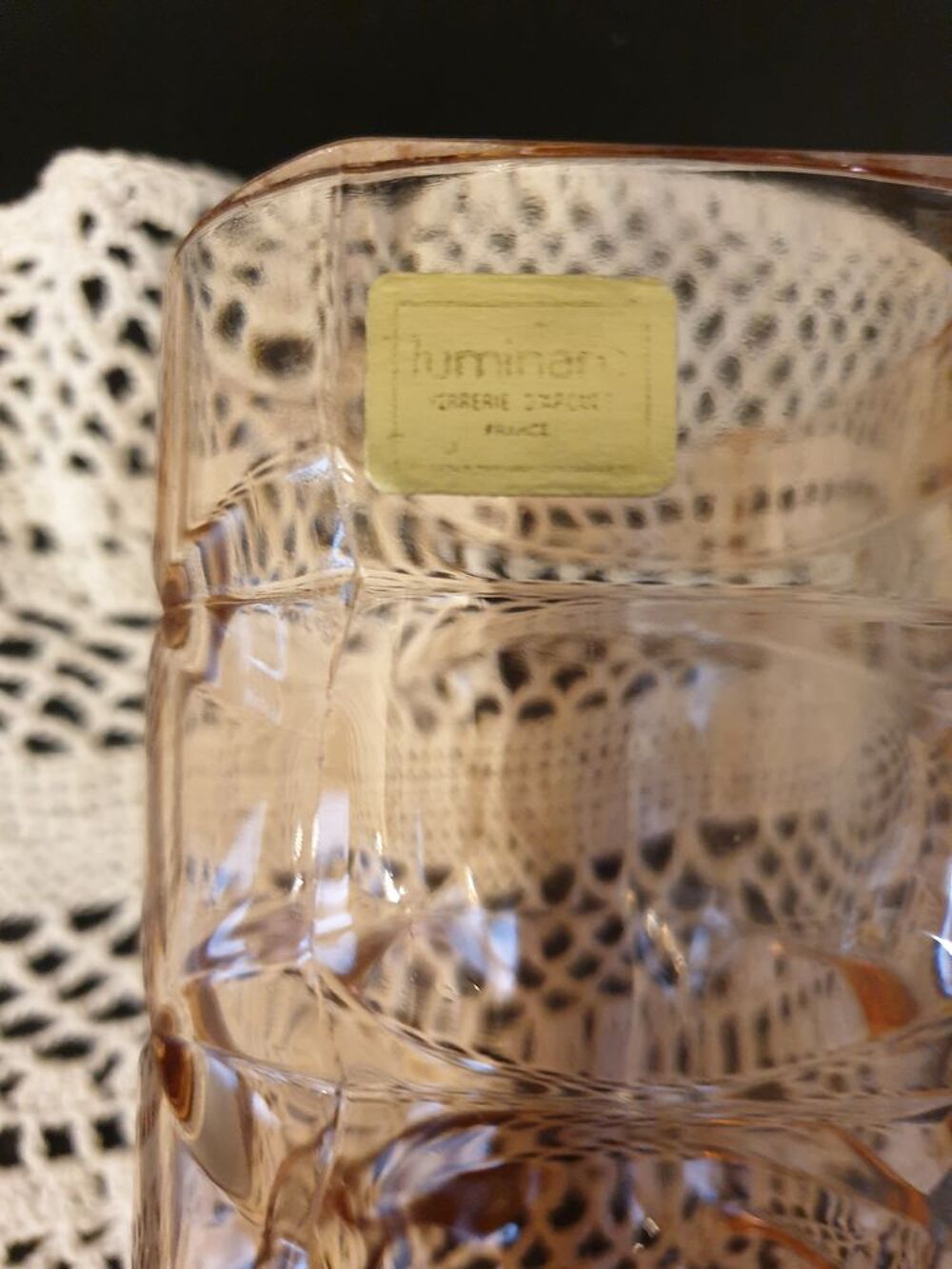 Vase rose ? Verrerie d'Arcin - Luminarc - Vintage Décoration