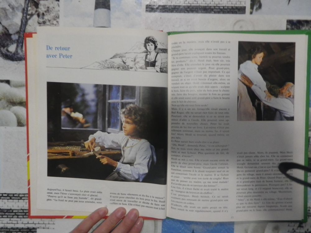HEIDI N&deg;2 UN HIVER EN MONTAGNE avec les vrais personnages de Livres et BD
