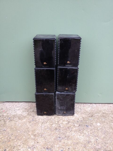 Lot de 6 petites boites de rangement noir pour ranger les CD 12 Brioude (43)