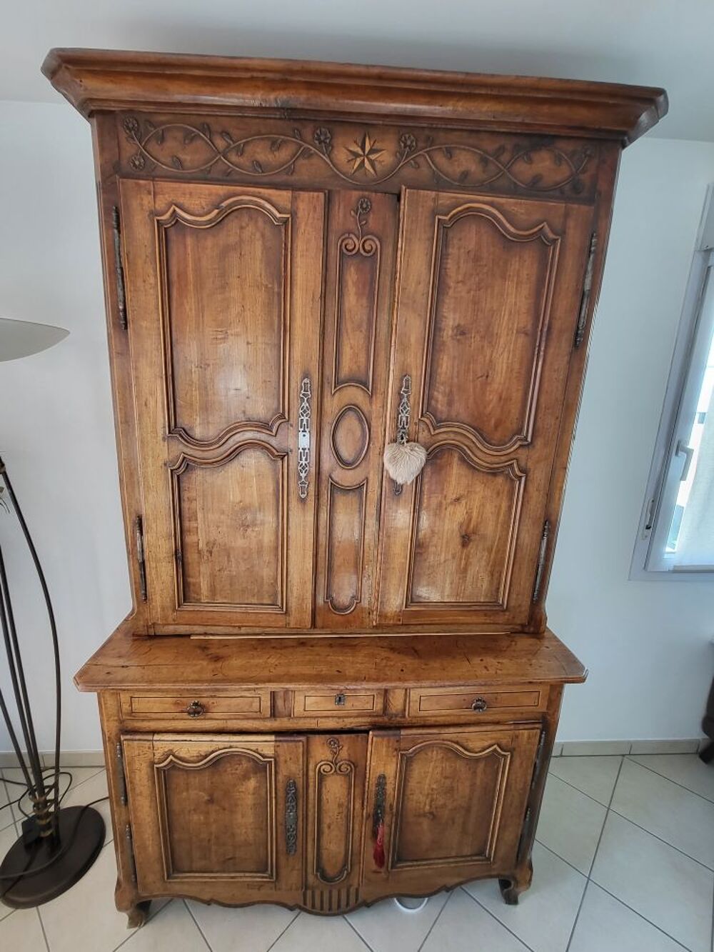 buffet vaisselier ancien en merisier Meubles