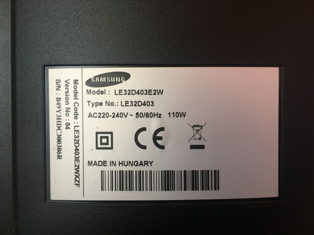 t&eacute;l&eacute; Samsung &eacute;tat neuf 80cm Photos/Video/TV