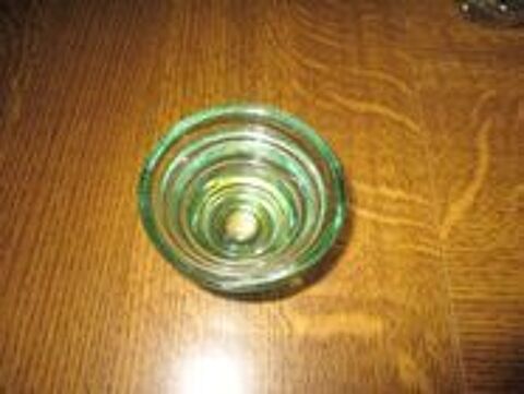 Bougeoir vert transparent en verre - pas un éclat 0 Mérignies (59)
