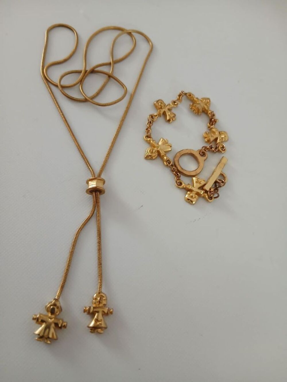 Sautoir Martin, Martine ancien plus bracelet offert N&deg; 1411 Bijoux et montres