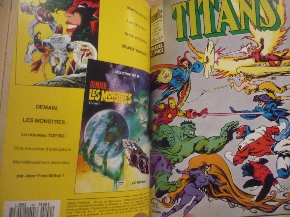 BD TITANS - Album MARVEL N&deg; 47 ( N&deg; 139, 140, 141) 1990 Livres et BD