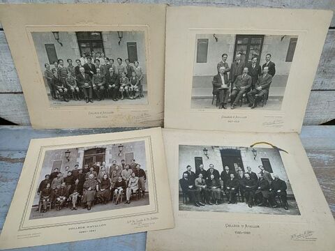 4 Photographies du Collège d'Avallon des Années 20 à 40 45 Loches (37)