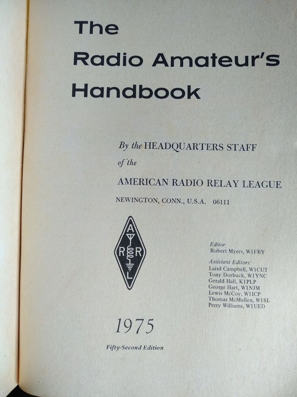 The radio amateur's handbook 1975 Matriel informatique