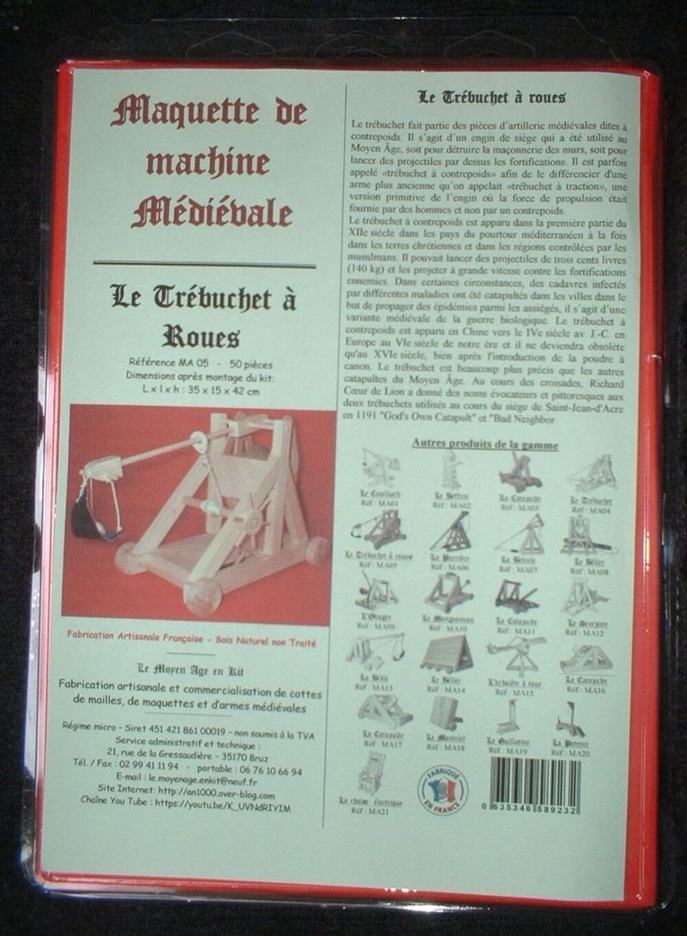 Maquette de tr&eacute;buchet &agrave; roues Jeux / jouets