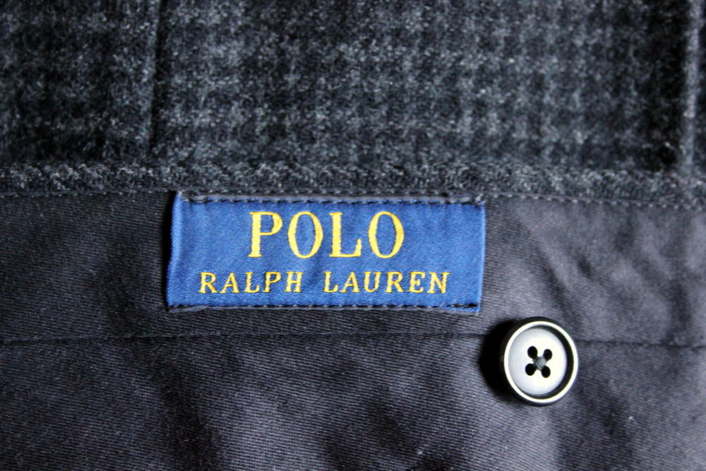 Pantalon noir &amp; anthracite RALPH LAUREN T.34 Vêtements