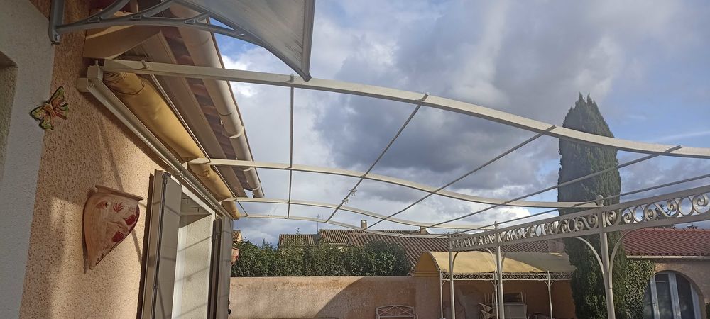 Pergola fer forg&eacute; artisanale Jardin