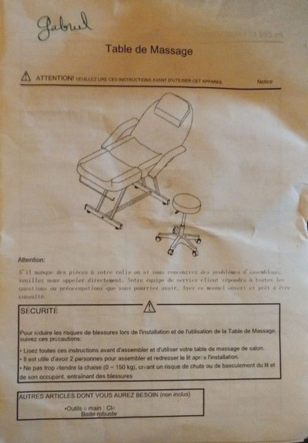 Fauteuil de tatouage ou de massage Meubles