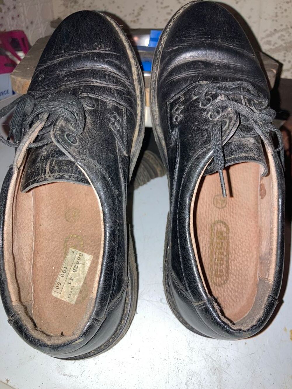 2 paires de chaussures homme en cuir Chaussures
