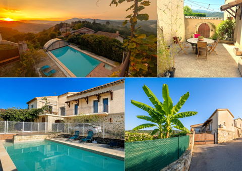   Maison d'exception, vue sur les montagnes, piscine, gite Maison - 6 pièce(s) - 161 m²