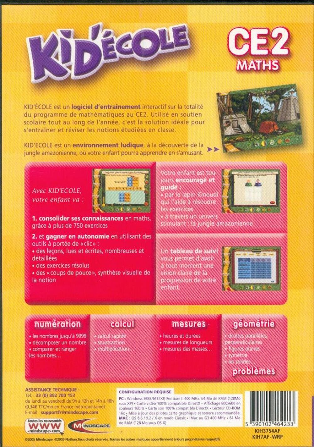 kid '&eacute;cole CE 2 - maths - 8-9 ans PC/MAC - &eacute;ducatif
Jeux / jouets