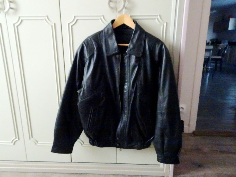 Blouson cuir homme noir taille M comme neuf V�tements