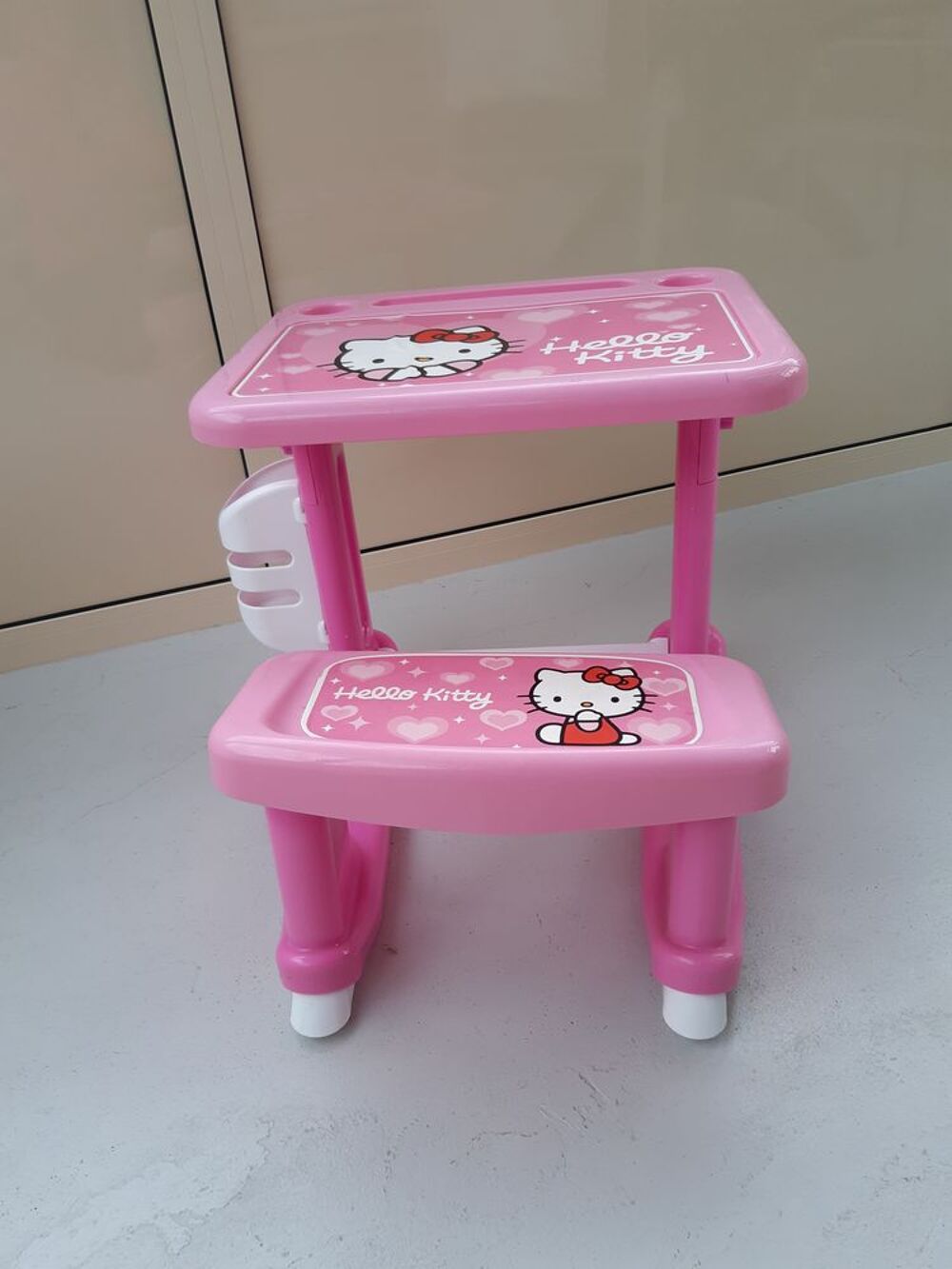Bureau Enfant "HELLO KITTY" Rose. Mobilier enfants