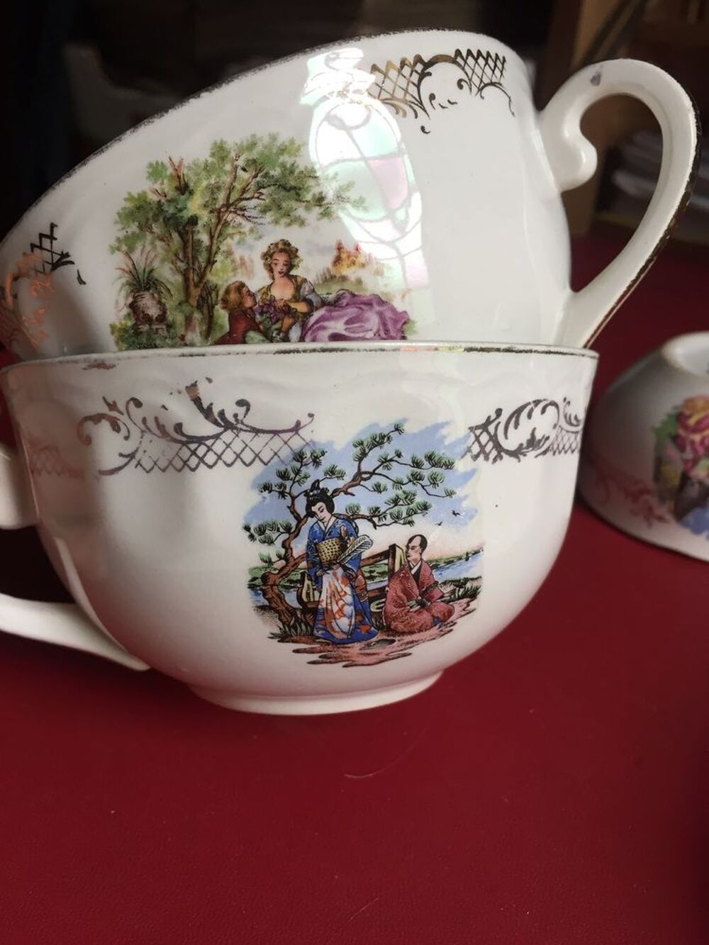 Tasses d&eacute;cor Fragonard Décoration