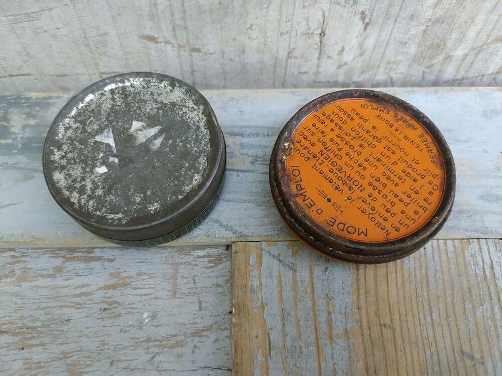 Ancienne Boite Publicitaire Cirage Cuir Le Norv&eacute;gien 
