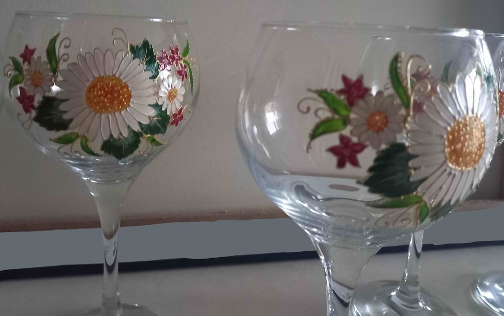 6 VERRES A VIN BOURGOGNE ROUGE Décoration
