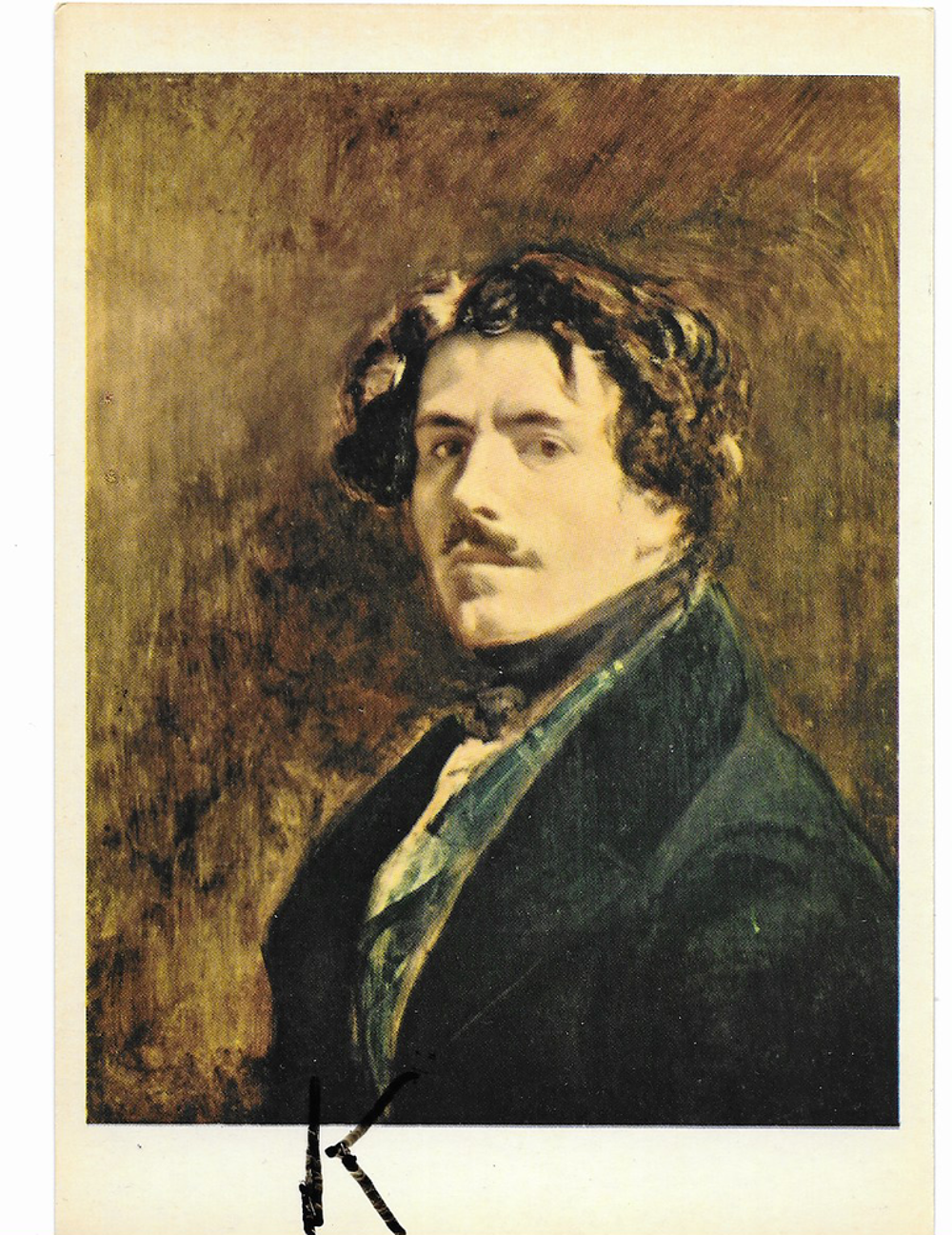 C P M ,Reproduction,Auto-Portrait Delacroix 