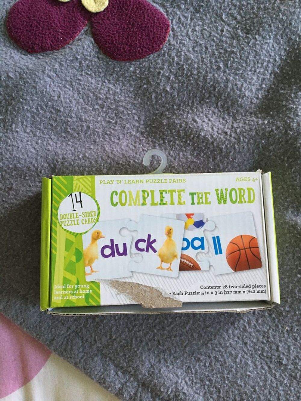 Complete the word Jeux / jouets