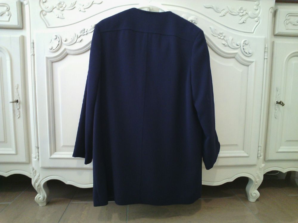 Longue veste bleu marine Weill taille 48 TBE Vêtements