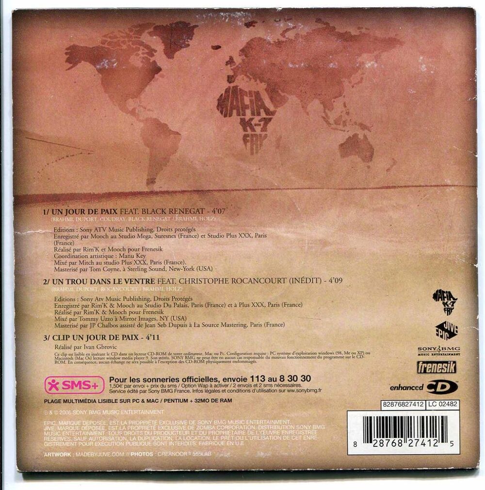 CD, 113 Featuring Black Renegat, Un Jour De Paix CD et vinyles