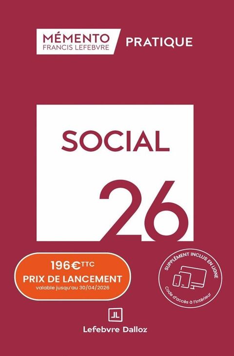 M�mento pratique : Social (�dition 2026)
Peltre (57)