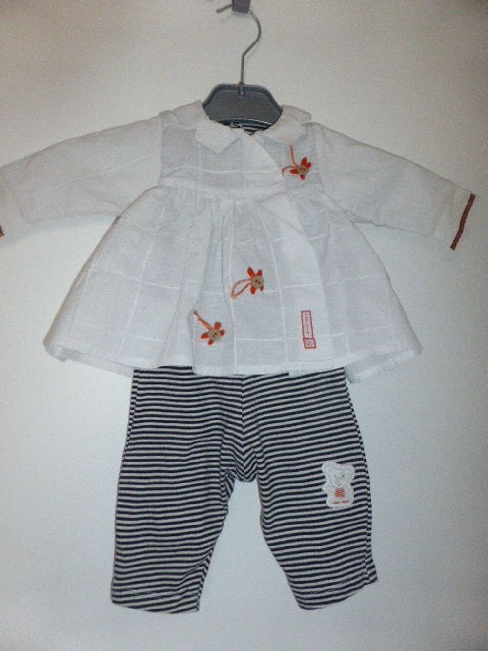 CATIMINI combinaison ray&eacute;e surchemise int&eacute;gr&eacute;e 6 mois Vêtements enfants