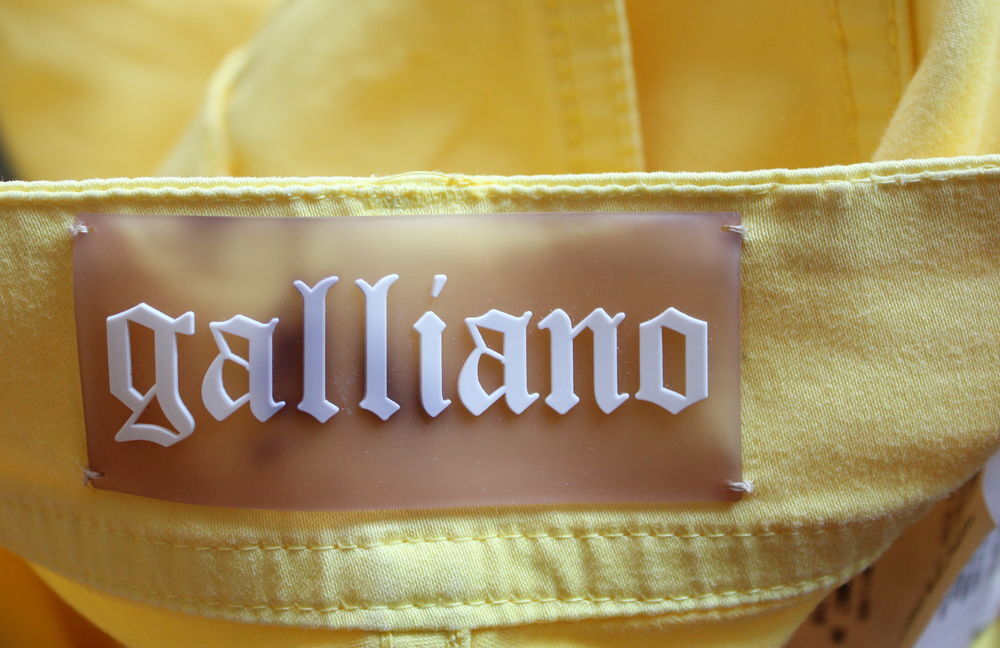 Pantalon jaune citron JOHN GALLIANO T.36 Fr Vêtements