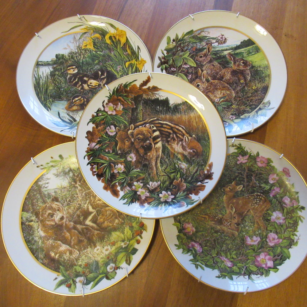 Assiettes d&eacute;coratives animaux Décoration
