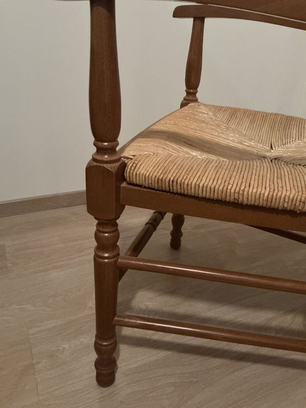 Fauteuil bois massif ch&ecirc;ne clair Meubles