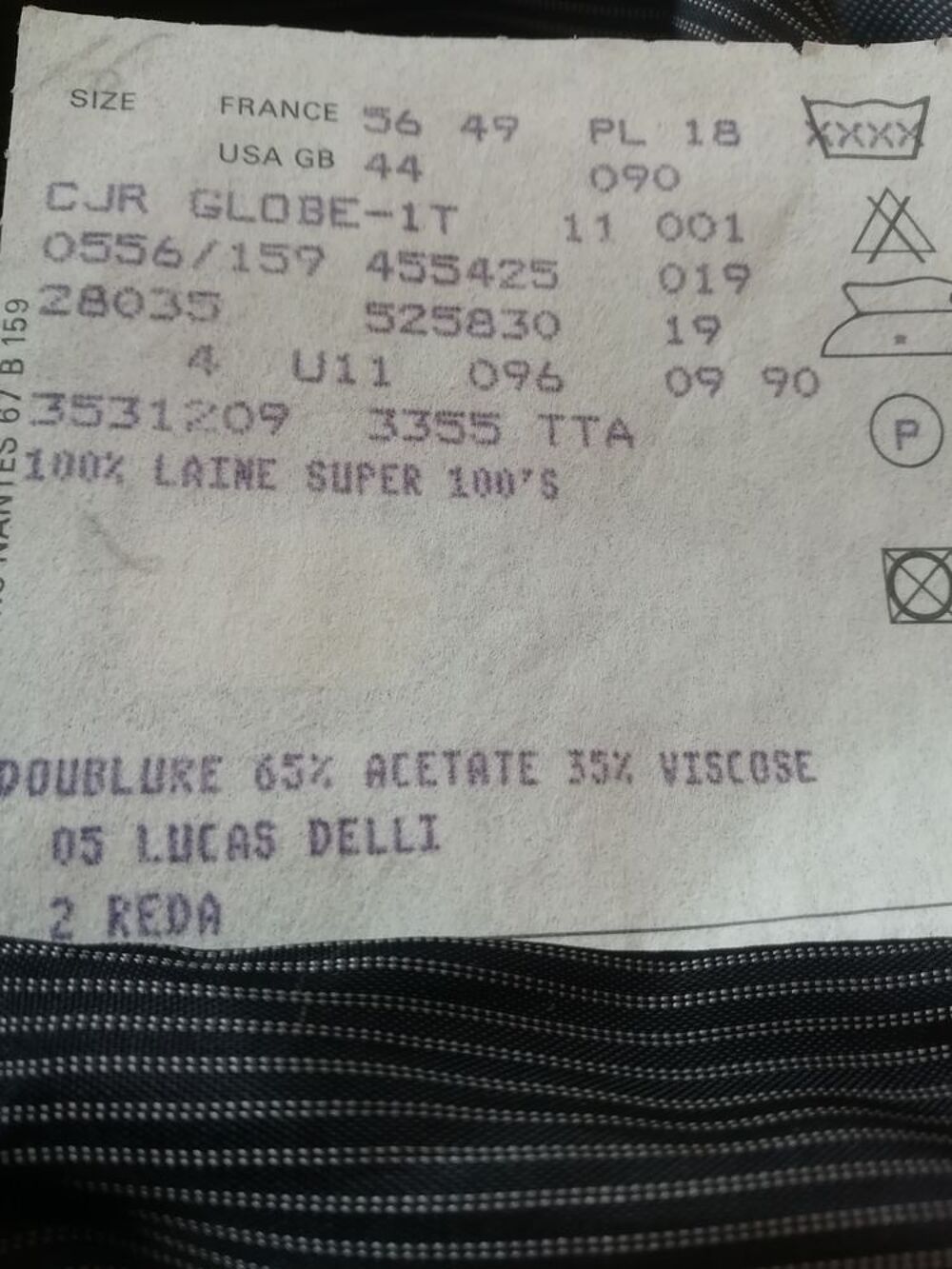 costume homme Vêtements