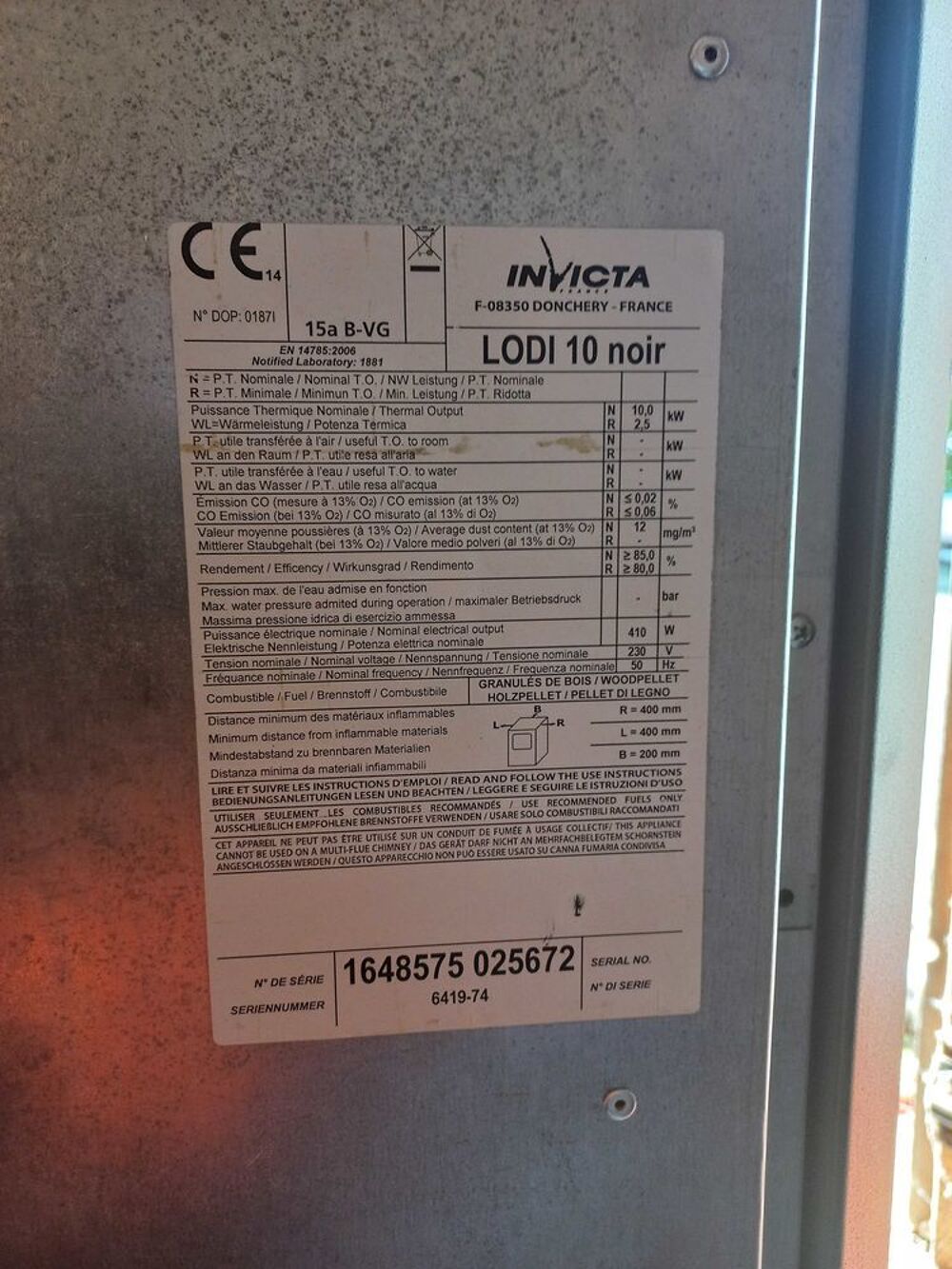 po&ecirc;le &agrave; pellet invicta Meubles