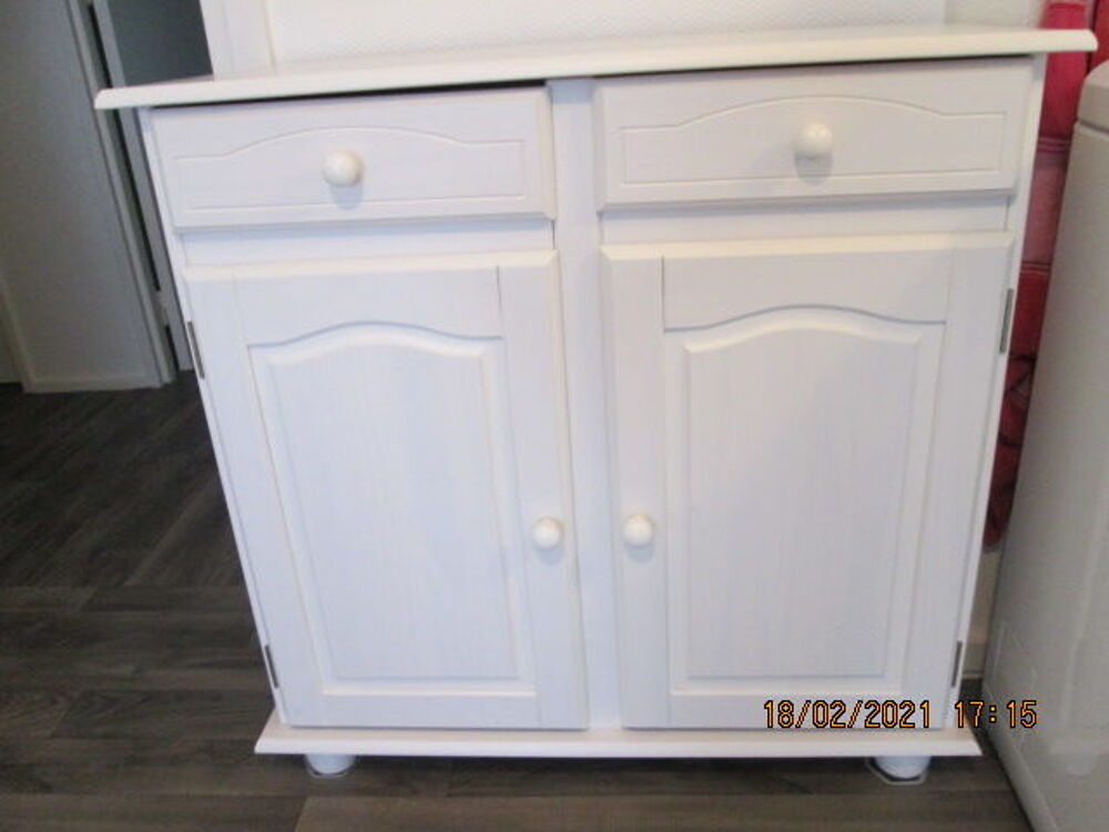 Bahut PIN MASSIF Blanc Meubles