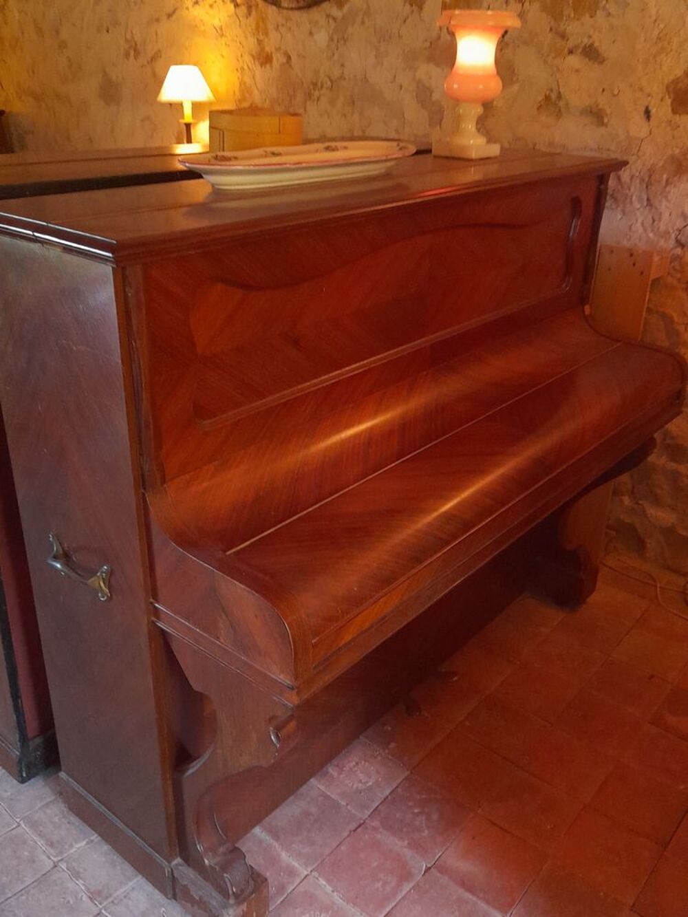 Piano Pleyel Belle &eacute;poque cadre m&eacute;tal Instruments de musique