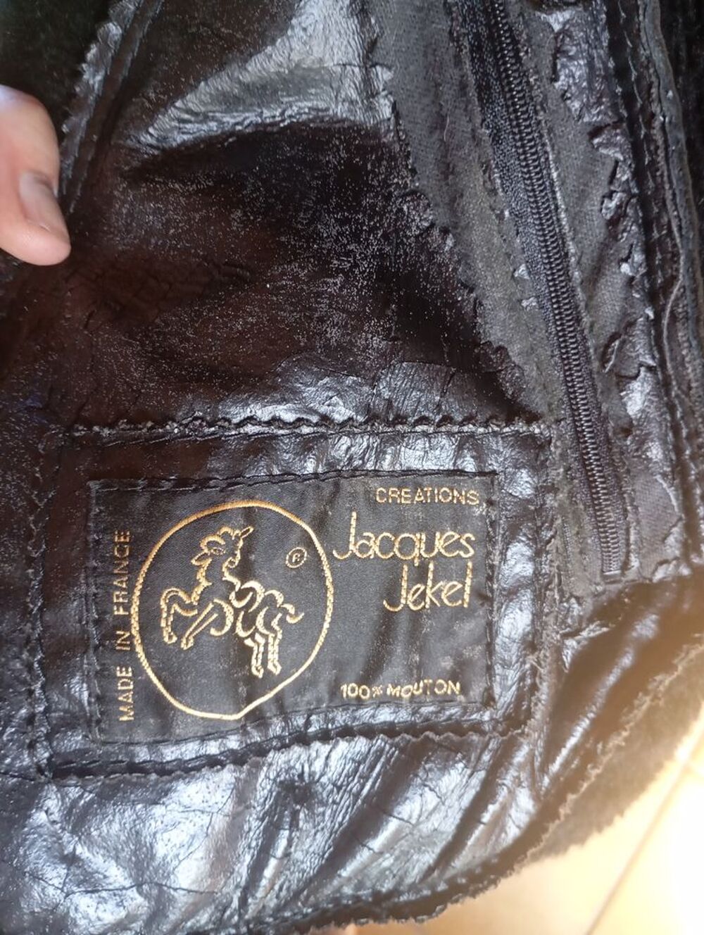 Manteau peau lain&eacute; Vêtements
