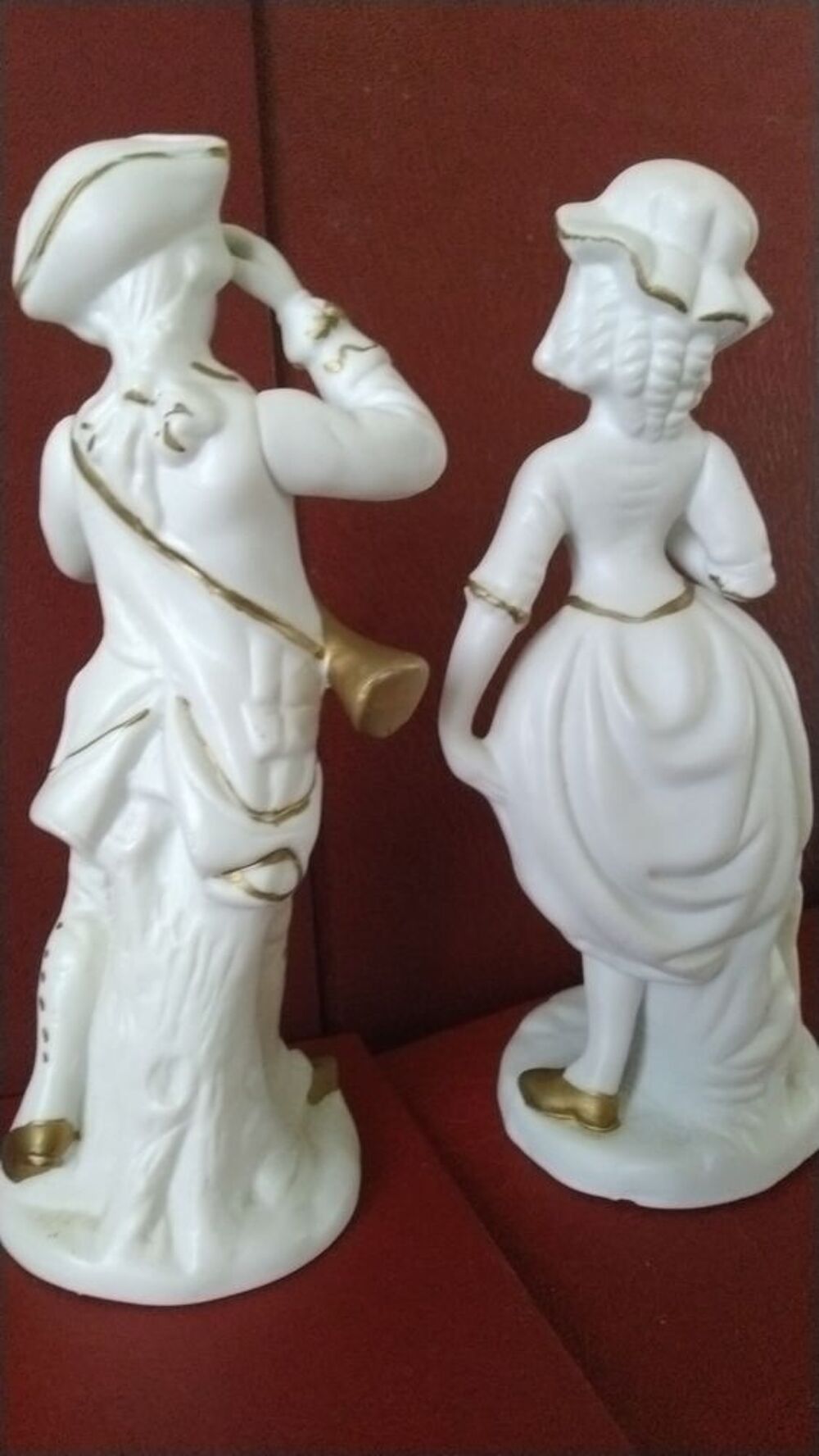 Couple porcelaine blanche Décoration
