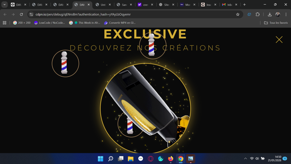 Agence web 3D immersif cl&eacute; en main ? Niche Barber ? 10 mod&egrave;l Matériel informatique