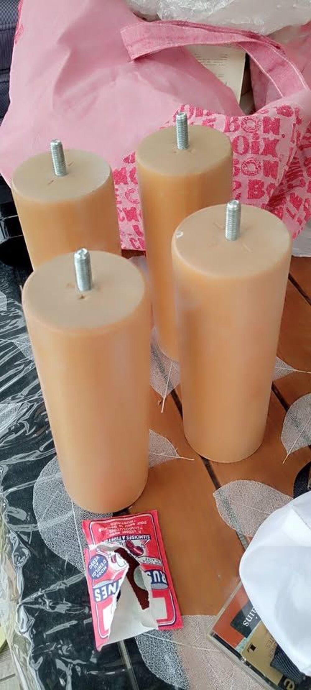 4 pieds pour lit Bricolage