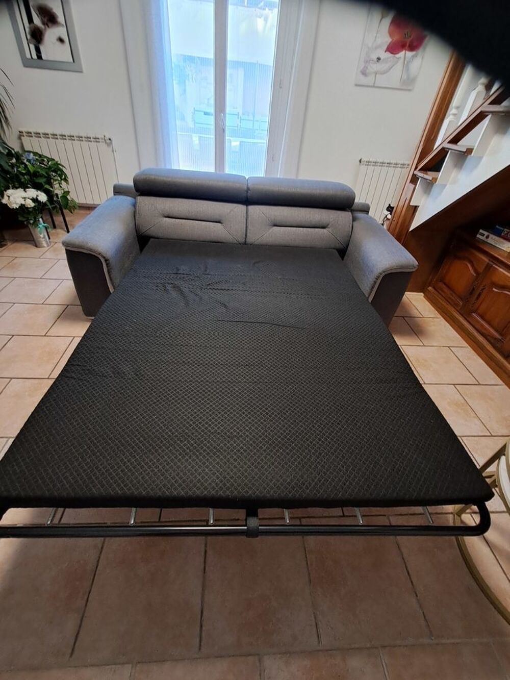 Canap&eacute; convertible en lit 140 x 190 et fauteuil Meubles