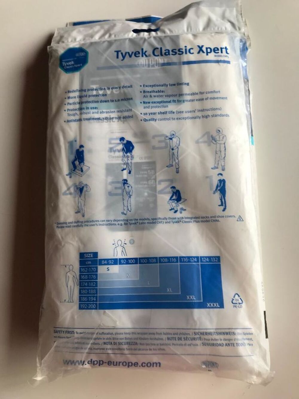 combinaison jetable tyvek Dupont Bricolage
