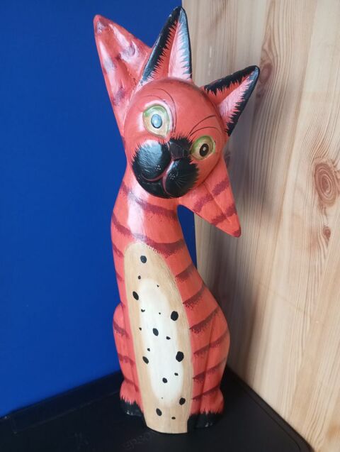 Grande statue bois 52 cm animal art africain 10 Toul (54)