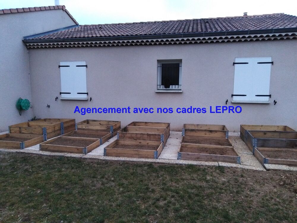 Cadres potagers professionnels LEPRO d'un m&egrave;tre carr&eacute; Jardin