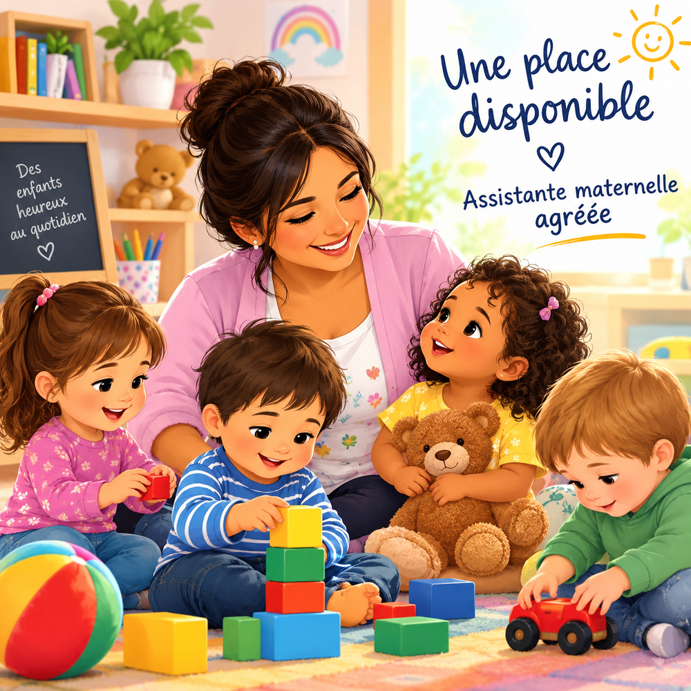   Assistante maternelle disponible de maintenant  