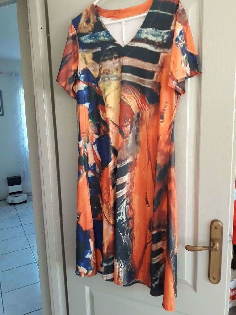 robe manche courtes hauteur mi mollet V�tements