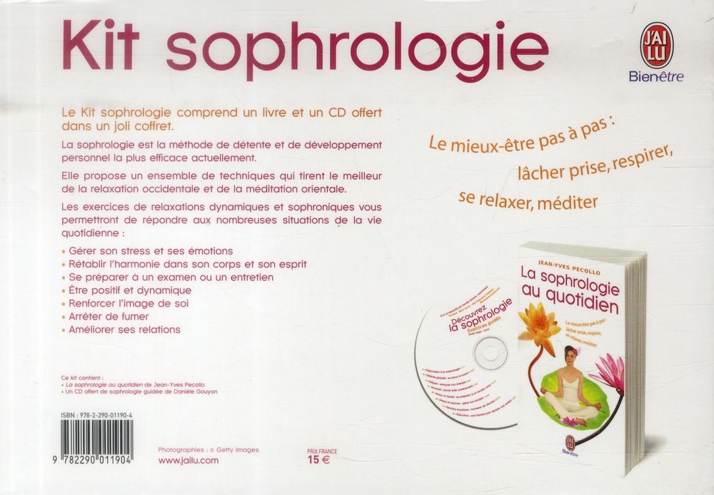Kit sophrologie: livre et cd Livres et BD